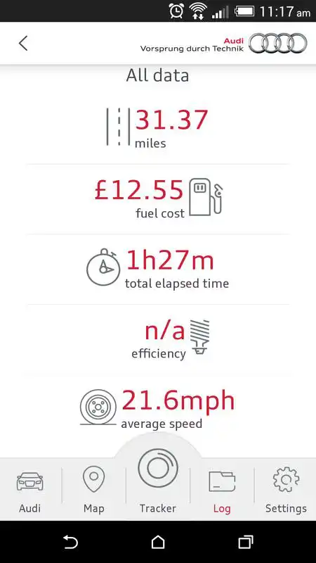 Play Audi Mileage Tracker