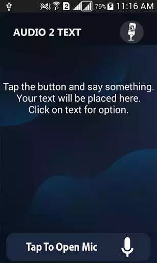 Play APK Audio 2 Text  and enjoy Audio 2 Text with UptoPlay com.sohan.audio2text