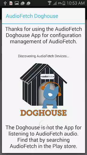 Play AudioFetch Doghouse  and enjoy AudioFetch Doghouse with UptoPlay