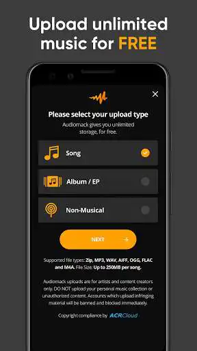 Play Audiomack Creator-Upload Music as an online game Audiomack Creator-Upload Music with UptoPlay