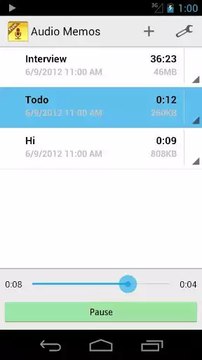 Play Audio Memos Free as an online game Audio Memos Free with UptoPlay