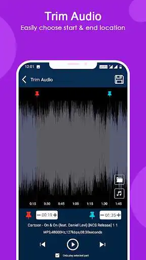 Play Audio MP3 Cutter and Ringtone Maker as an online game Audio MP3 Cutter and Ringtone Maker with UptoPlay