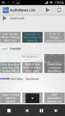 Play Audio News Lite:handseye free