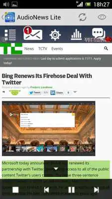 Play Audio News Lite:handseye free