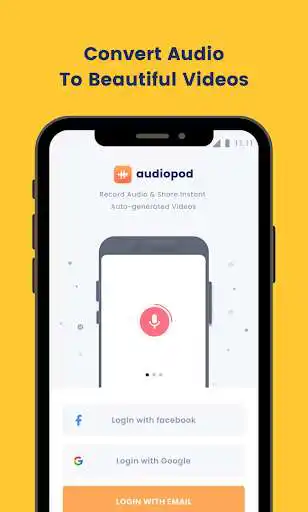 Play AudioPOD - Convert Voice Notes to Video & Share  and enjoy AudioPOD - Convert Voice Notes to Video & Share with UptoPlay