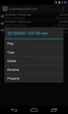 Play Audio Record Service