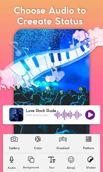 Play Audio Status  Story Maker  and enjoy Audio Status  Story Maker with UptoPlay