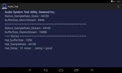 Play Audio Test Play Audio Test