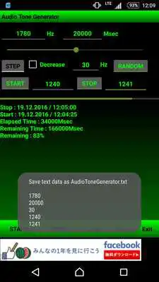 Play Audio Tone Generator