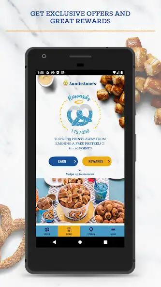 Play Auntie Annes Pretzel Perks as an online game Auntie Annes Pretzel Perks with UptoPlay