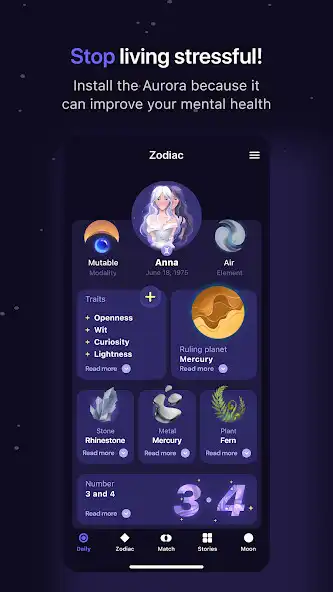 Play Aurora Zodiac: Daily Horoscope as an online game Aurora Zodiac: Daily Horoscope with UptoPlay