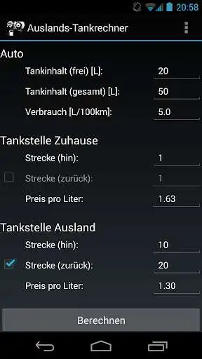 Play Auslands-Tankrechner  and enjoy Auslands-Tankrechner with UptoPlay