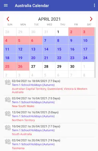 Play Australia Calendar 2021 as an online game online Australia Calendar 2021 with UptoPlay com.apkstore.australianpublicholidays Play Australia Calendar 2021 as an online game Australia Calendar 2021 with UptoPlay