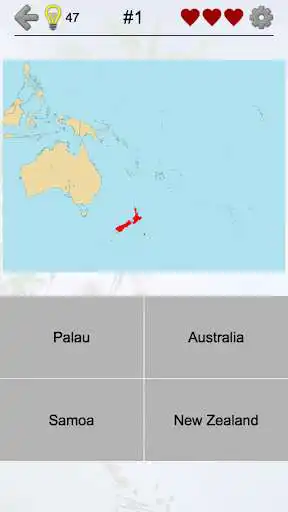 Play Australian States and Oceania Countries - Quiz  and enjoy Australian States and Oceania Countries - Quiz with UptoPlay