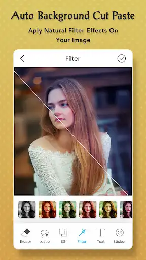 Play Auto Background Cut Paste : Background Eraser as an online game Auto Background Cut Paste : Background Eraser with UptoPlay
