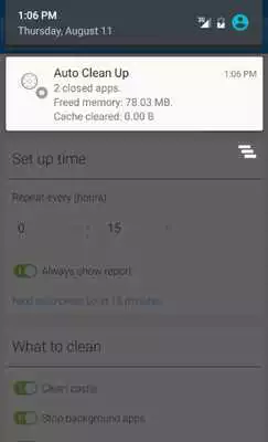 Play Auto Clean Up Play Auto Clean Up