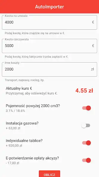 Play AutoImporter - oblicz koszt sprowadzenia auta  and enjoy AutoImporter - oblicz koszt sprowadzenia auta with UptoPlay
