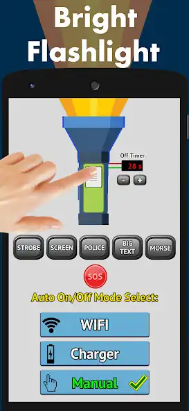 Play Automatic Flashlight  Strobe as an online game Automatic Flashlight  Strobe with UptoPlay