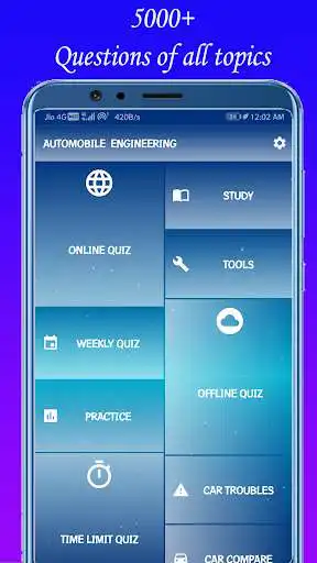 Play Automobile Engineering Quiz (Offline+Online)  and enjoy Automobile Engineering Quiz (Offline+Online) with UptoPlay