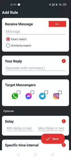 Play Auto reply for all social media as an online game Auto reply for all social media with UptoPlay