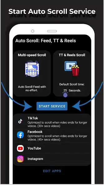Play Auto Scroll - Screen  Reels  and enjoy Auto Scroll - Screen  Reels with UptoPlay