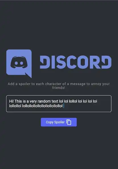 Play Auto Spoiler- Discord as an online game Auto Spoiler- Discord with UptoPlay