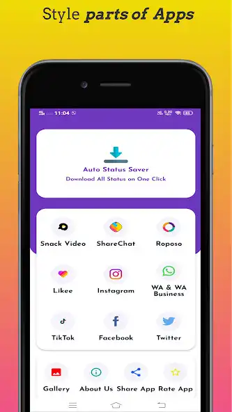 Play Auto status Saver  and enjoy Auto status Saver with UptoPlay
