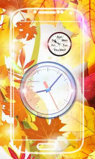 Play APK Autumn Clock Live Wallpaper  and enjoy Autumn Clock Live Wallpaper with UptoPlay ripple.gallary.clock.autumn