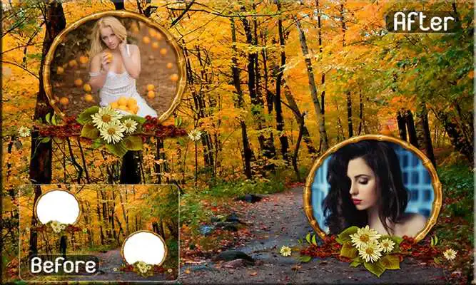 Play Autumn Dual Photo Frames