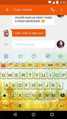 Play Autumn -Love Emoji Keyboard