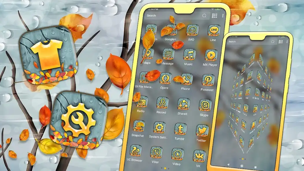 Play Autumn Water Drop Theme as an online game Autumn Water Drop Theme with UptoPlay