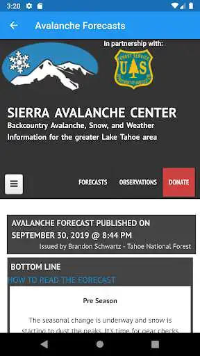 Play Avalanche Forecasts