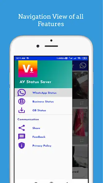 Play AV All Status Saver  and enjoy AV All Status Saver with UptoPlay