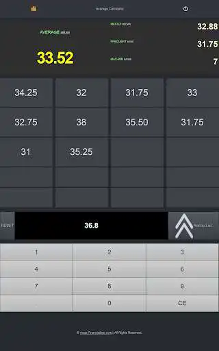 Play Average Calculator as an online game Average Calculator with UptoPlay