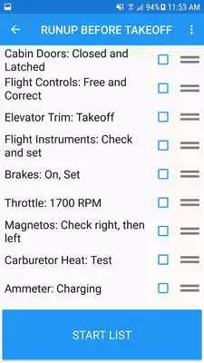 Play Aviation Speech Checklist