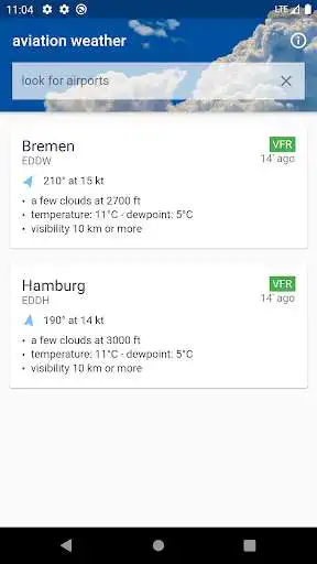 Play Aviation weather (METAR / TAF) Play Aviation weather (METAR / TAF)