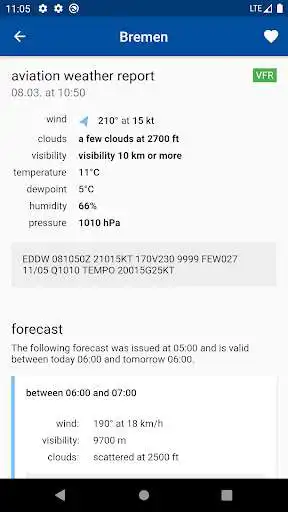Play Aviation weather (METAR / TAF) Play Aviation weather (METAR / TAF)