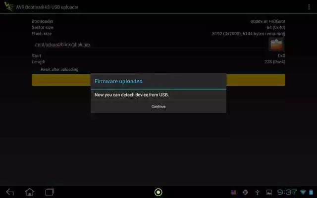 Play AVR BootloadHID USB uploader