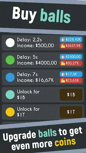 Play Awesome balls - idle balls as an online game Awesome balls - idle balls with UptoPlay