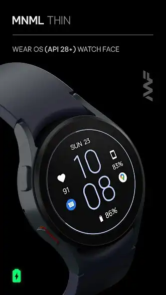 Play Awf MNML Thin - watch face  and enjoy Awf MNML Thin - watch face with UptoPlay