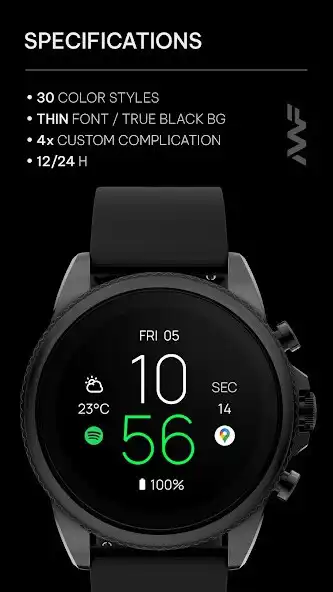Play Awf MNML Thin - watch face as an online game Awf MNML Thin - watch face with UptoPlay