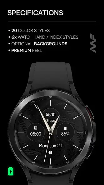 Play Awf Modern Analog - watch face as an online game Awf Modern Analog - watch face with UptoPlay