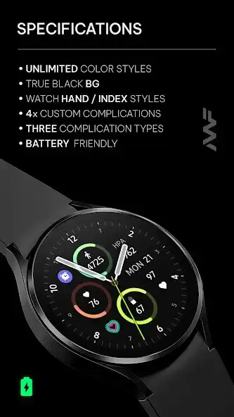 Play Awf Sporty Analog - watch face as an online game Awf Sporty Analog - watch face with UptoPlay