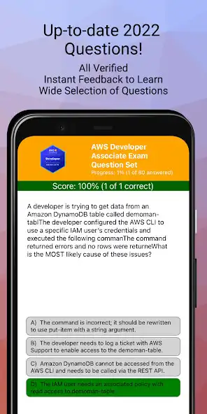 Play AWS Developer Associate Test as an online game AWS Developer Associate Test with UptoPlay