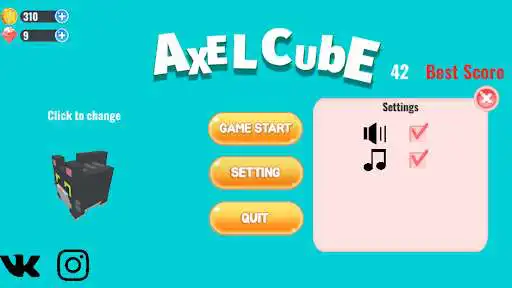 Play Axel Cube: Gravity Force as an online game Axel Cube: Gravity Force with UptoPlay
