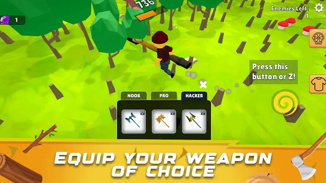 Play AxeRush.io as an online game AxeRush.io with UptoPlay