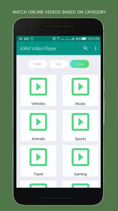 Play AXM Video Player