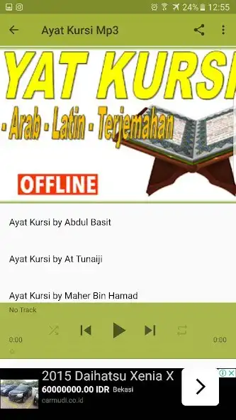Play Ayat Kursi Mp3 Arab Latin dan Terjemahan as an online game Ayat Kursi Mp3 Arab Latin dan Terjemahan with UptoPlay