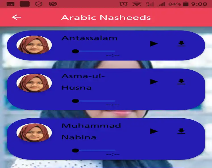 Play Ayishaa Abdull Basit Nasheeds as an online game Ayishaa Abdull Basit Nasheeds with UptoPlay