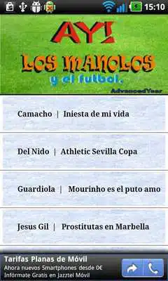 Play AY! LOS MANOLOS y el futbol